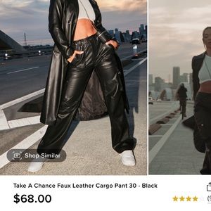 Fashion nova faux leather pants